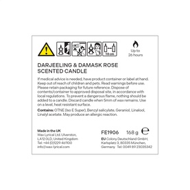 Darjeeling & Damask Rose Medium Candle
