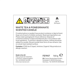 White Tea & Pomegranate Medium Candle