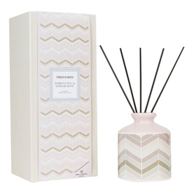 Fired Earth 200ml Ceramic Reed Diffuser - Darjeeling & Damask Rose