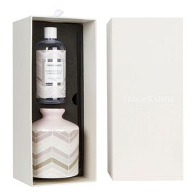 Fired Earth 200ml Ceramic Reed Diffuser - Darjeeling & Damask Rose