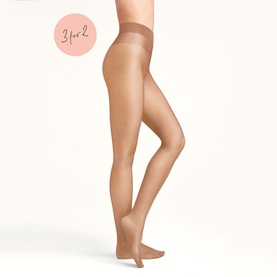 Three-Pack Satin Touch Tights Gobi