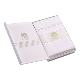 1000 Thread Count 2-Cord Duvet Cover White