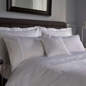 1000 Thread Count 2-Cord Duvet Cover White