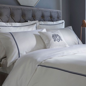 1000 Thread Count 2-Cord Duvet Cover Navy