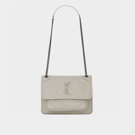 Niki Baby Vintage Crinkled Leather Chain Bag
