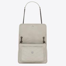 Niki Baby Vintage Crinkled Leather Chain Bag