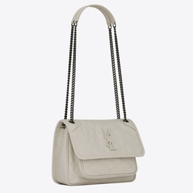 Niki Baby Vintage Crinkled Leather Chain Bag