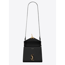 Cassandra Monogram Embossed Leather Mini Bag