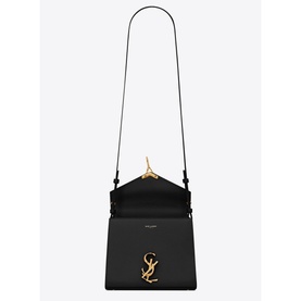 Cassandra Monogram Embossed Leather Mini Bag