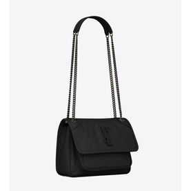 Niki Crinkled Vintage Leather Chain Bag