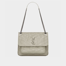 Niki Crinkled Vintage Leather Chain Bag