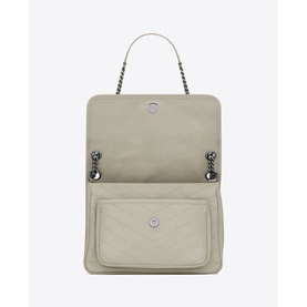 Niki Crinkled Vintage Leather Chain Bag