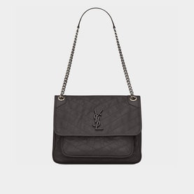Niki Crinkled Vintage Leather Chain Bag