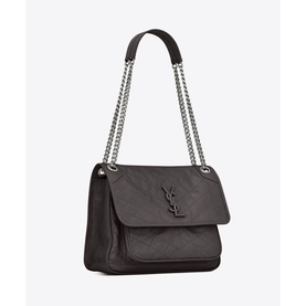 Niki Crinkled Vintage Leather Chain Bag