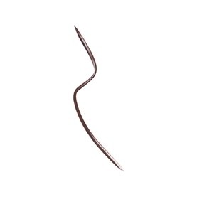 Yves Saint Laurent Crushliner Waterproof Liner pencil shown in a deep burgundy-brown shade, twisted to display pigment and fine tip