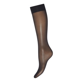 Satin Touch Knee Highs Black