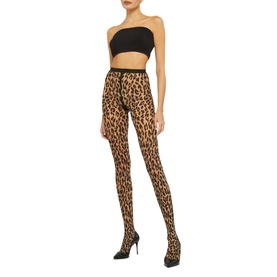 Josey Leopard Tights Fairly Light/Black