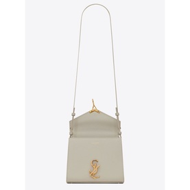 Cassandra Monogram Embossed Leather Mini Bag