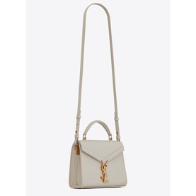 Cassandra Monogram Embossed Leather Mini Bag