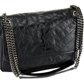 Niki Crinkled Vintage Leather Chain Bag