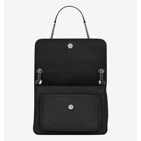 Niki Crinkled Vintage Leather Chain Bag