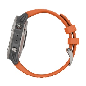 Fenix 6 Grey with Orange Band