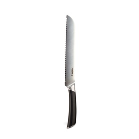 Zyliss Comfort Pro 20cm Bread Knife in stainless steel with serrated blade and black ergonomic handle