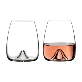 Elegance Stemless Wine Glass Set of Two
