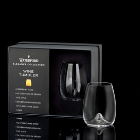 Elegance Stemless Wine Glass Set of Two