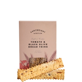 Tomato and Black Olive Bread Thins 100g