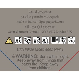 Feu de Bois Coloured Scented Candle 300g