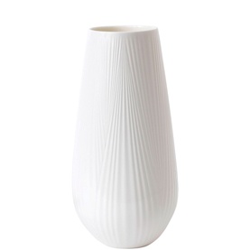 White Folia Tall Vase 30cm