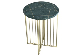 Lalit Marble And Inlay Side Table
