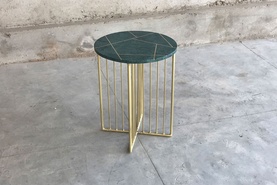 Lalit Marble And Inlay Side Table