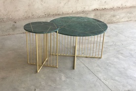 Lalit Marble And Inlay Side Table