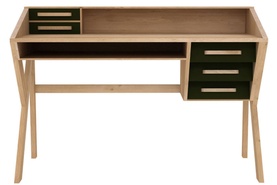 Origami 45055 Five-Drawer Desk Black