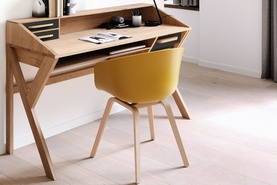 Origami 45055 Five-Drawer Desk Black