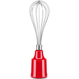 KitchenAid Corded Hand Blender whisk attachment in red and stainless steel