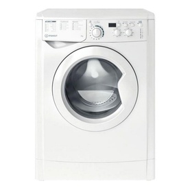 Indesit 7kg 1400 Spin Washing Machine in white, front-loading with circular porthole door and control panel with dials and display