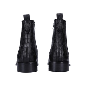 Barnes Croc-Print Zip Boots