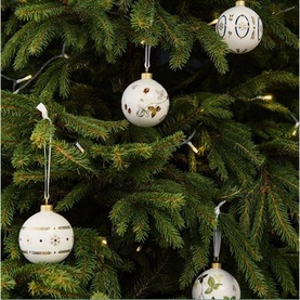 Christmas Baubles Renaissance Gold 2021 Set Of 2