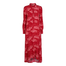 Field Print Shirt Dress