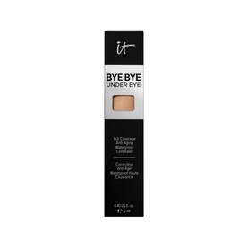 IT Cosmetics Bye Bye Under Eye Concealer in black box packaging with nude shade swatch visible on front panel
