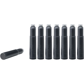 Montblanc Fountain Pen Refill Mystery Black Ink Cartridges, set of eight black cartridges with one shown horizontally