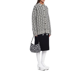 Cleo Jacquard Knit Shoulder Bag