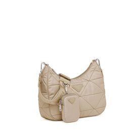Re-Nylon Padded Hobo Crossbody Bag