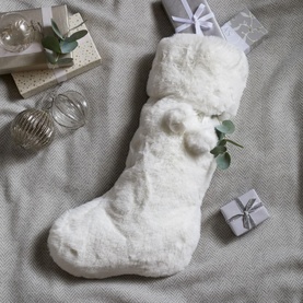 Faux Fur Christmas Stocking
