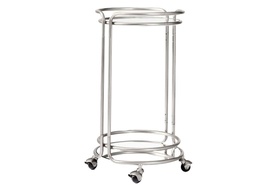 Gemma Mini Bar Cart Chrome