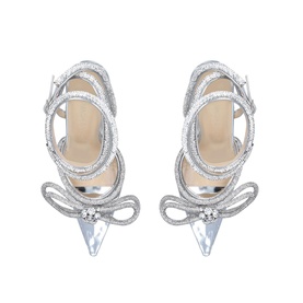 Double Bow PVC Heels 110