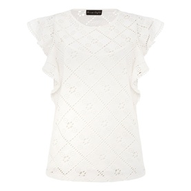 Guilana Frill Sleeve Lace Top